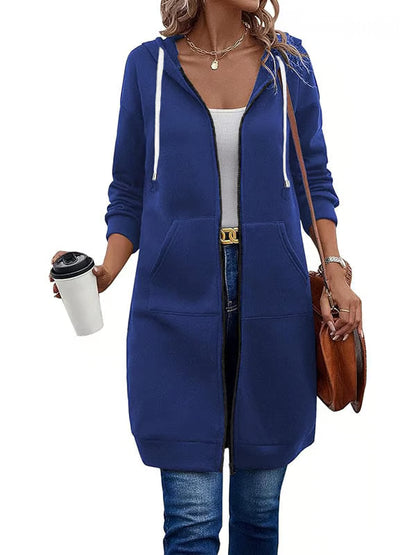 Casual Zip Up Hoodies ~ The soft, knee-length layer made for everyday wear.