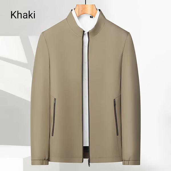 Men's Standing Collar Zipper Jacket ~ Outdress everyone without even trying.
