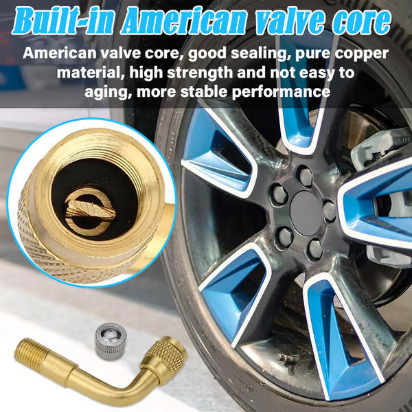 Tire Valve Extender ~ Reach hidden stems for fast, hassle-free inflations.