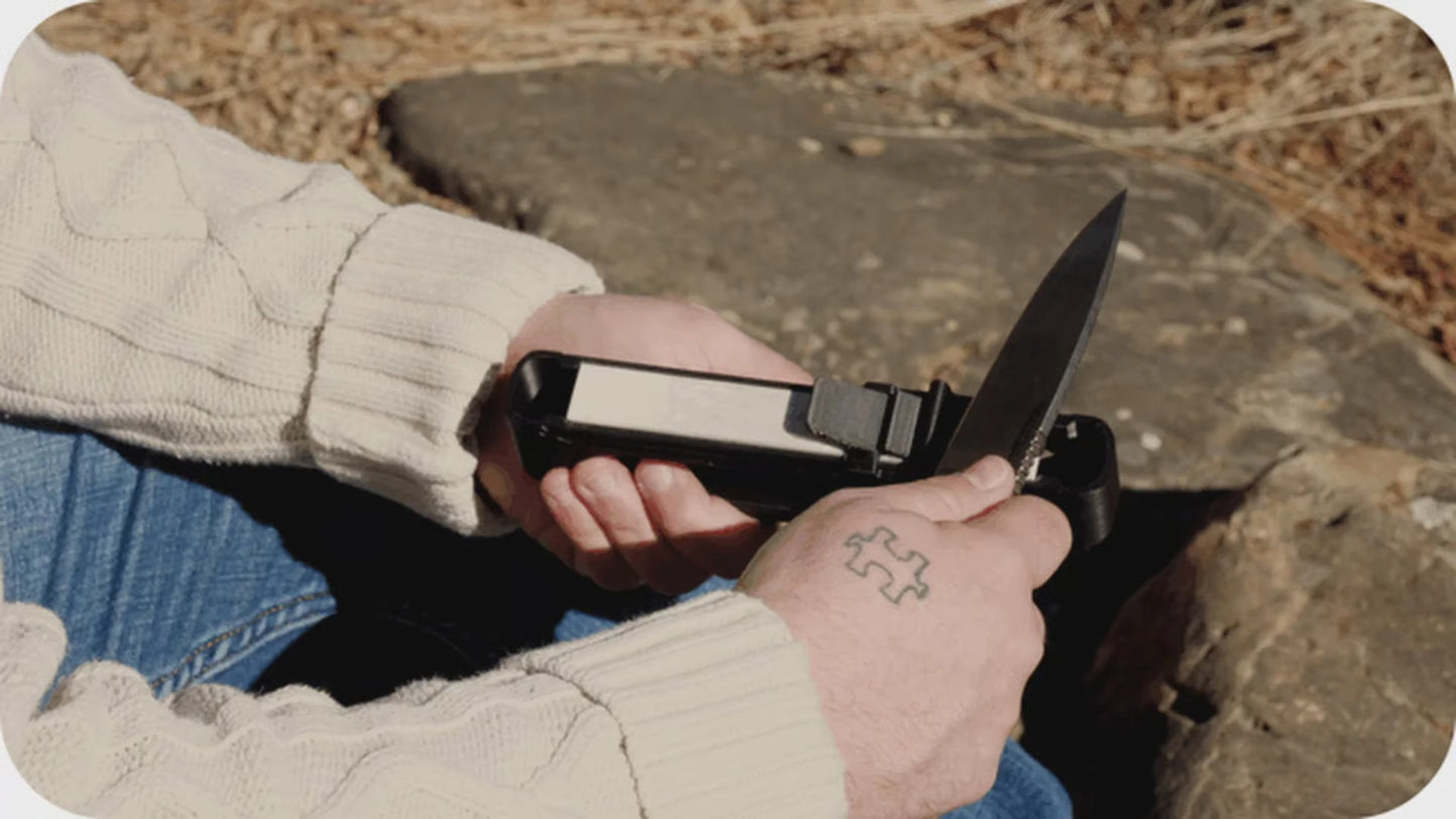Venture Precision Knife Sharpener ~ Turn butter knives into steak assassins in minutes.