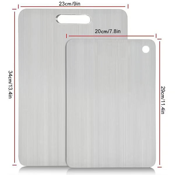 Heavy-Duty Steel Chopping Board ~ Odor-free and heat-resistant for everyday cooking.