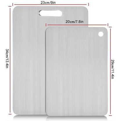 Heavy-Duty Steel Chopping Board ~ Odor-free and heat-resistant for everyday cooking.