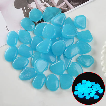 Solar Powered Glow Rocks ~ Transform pathways into a glowing nightscape.