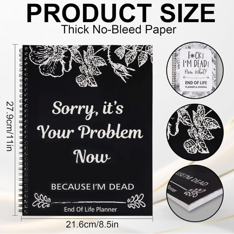 End of Life Organizer Planner ~ Because your family deserves to know