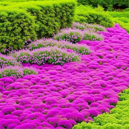 Creeping Thyme Seeds ~ Lush, Low-Maintenance Ground Cover in Full Bloom