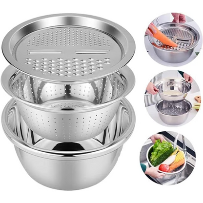 Multifunctional Stainless Steel Basin ~ Your All-in-One Kitchen Hero