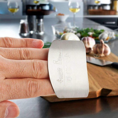 Stainless Steel Finger Guard ~ Slice safely and prep like a pro