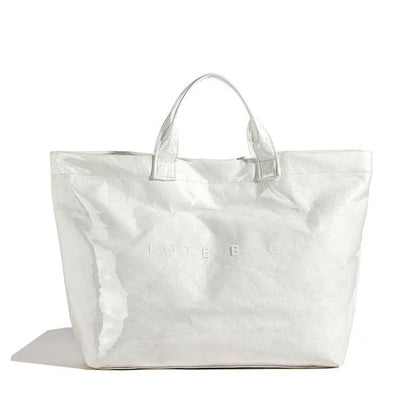 Letter Print Tote Bag ~ Designer-level style that carries your day with ease.