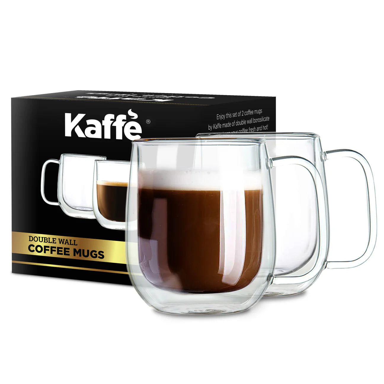 Double Wall Glass Mug ~ Savor your drinks at the perfect temperature, anytime-