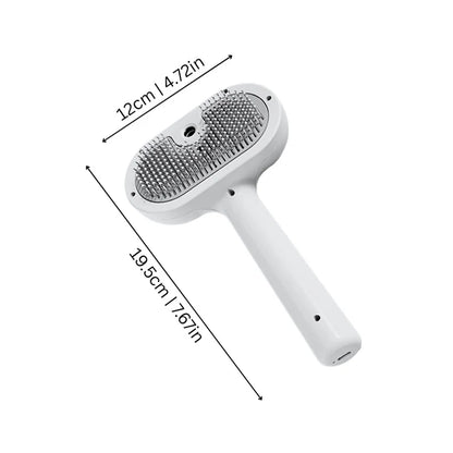 Pet Gentle Grooming Brush ~ Tame shedding and keep fur off your floors