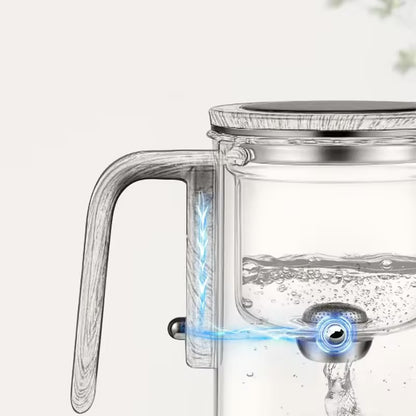 Magnetic Switch Glass Tea Pot ~ Smooth, Leaf-Free Tea in Seconds-