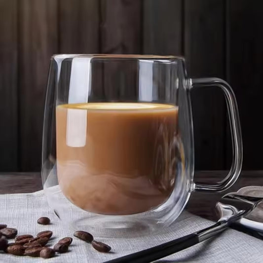 Double Wall Glass Mug ~ Savor your drinks at the perfect temperature, anytime
