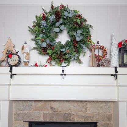 2-in-1 Garland and Stocking Hangers ~ Secure holiday décor without nails or mess.