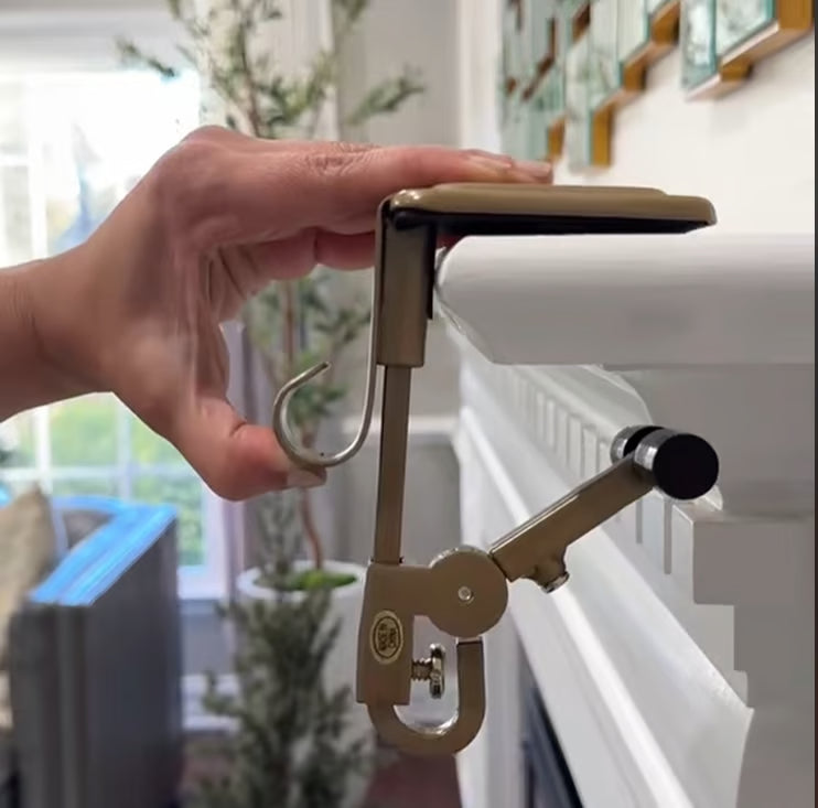 2-in-1 Garland and Stocking Hangers ~ Secure holiday décor without nails or mess.