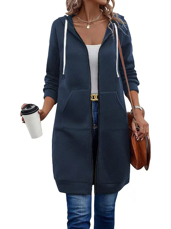 Casual Zip Up Hoodies ~ The soft, knee-length layer made for everyday wear.