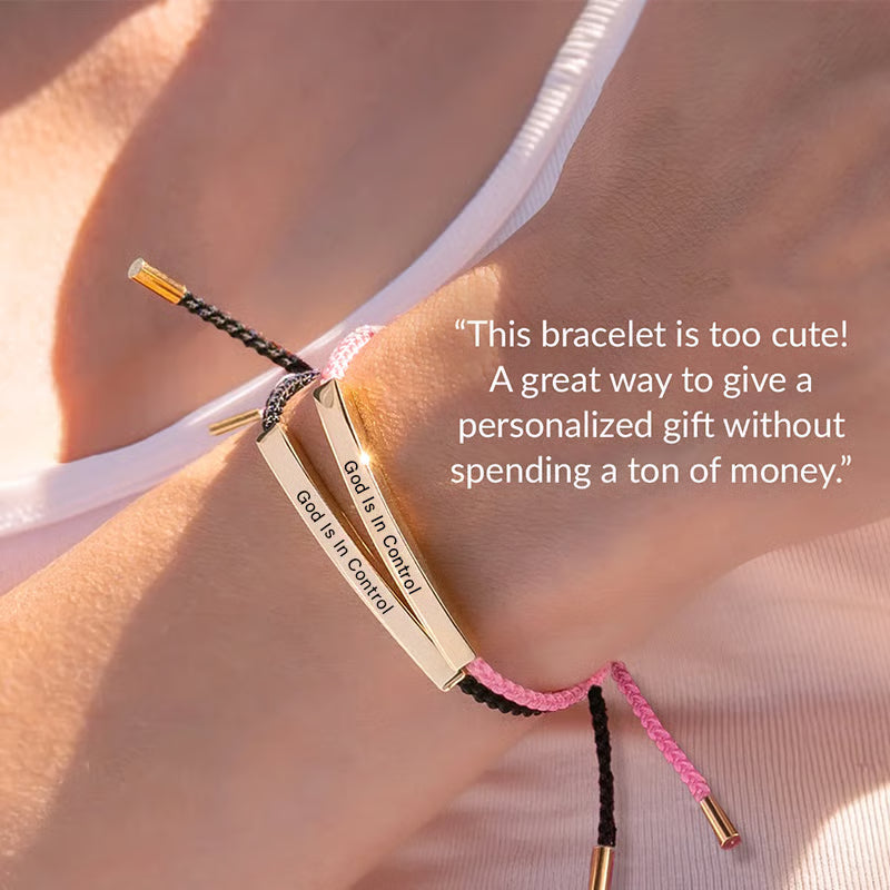 “God is in Control” Inspiring Bracelet / A Daily Reminder of Faith, Peace, and Strength.