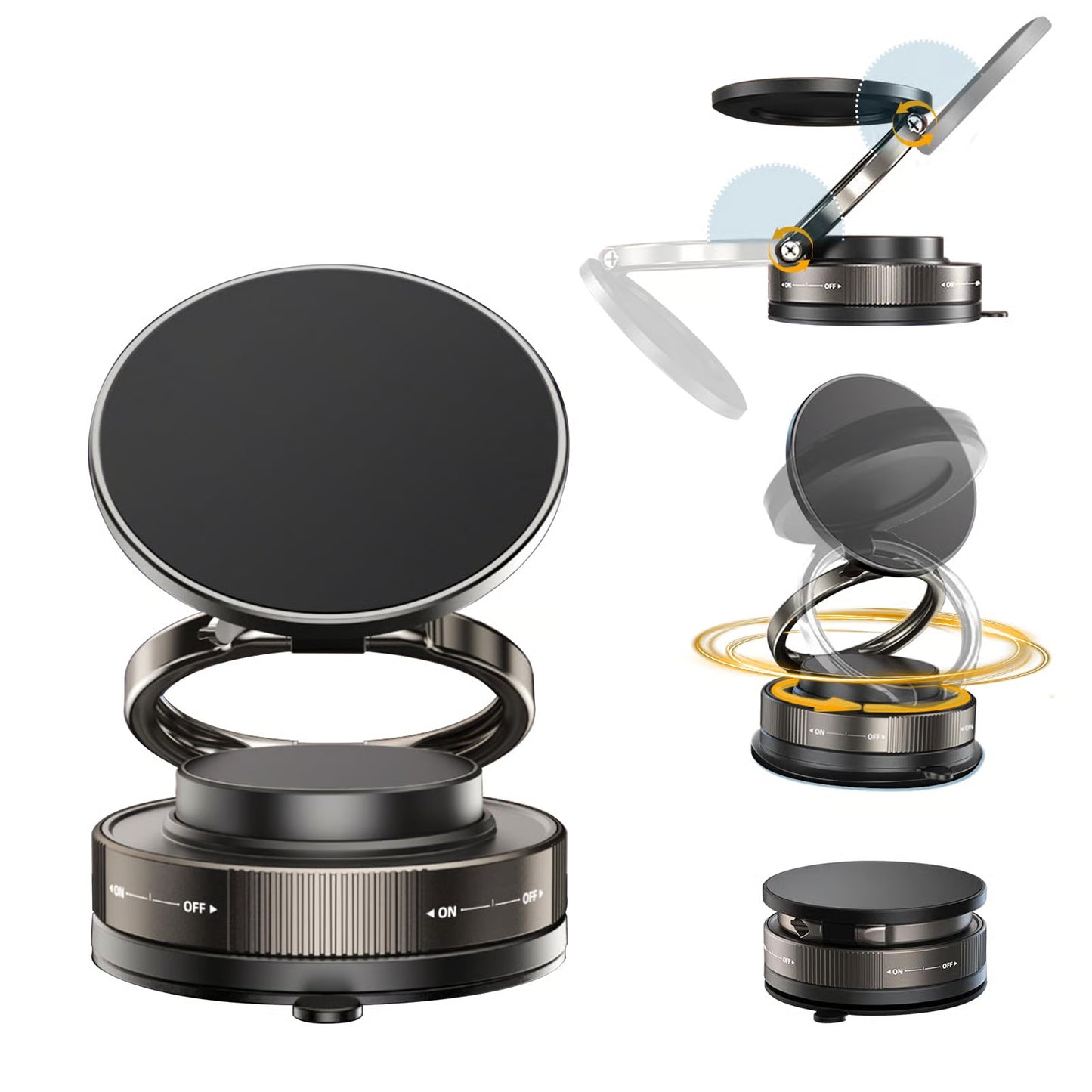 Adjustable Vacuum Magnetic Phone Holder ~ Never miss the call that matters.