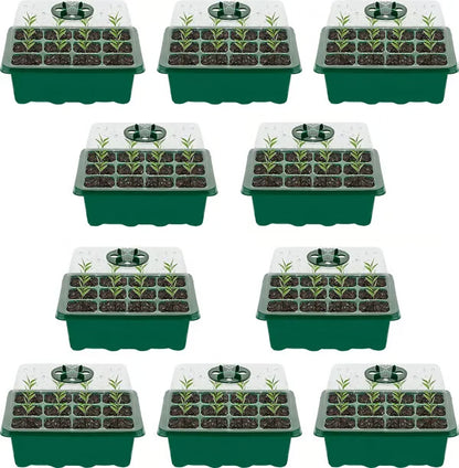 Adjustable Humidity Seed Starter Trays ~ Grow herbs and veggies with ease.