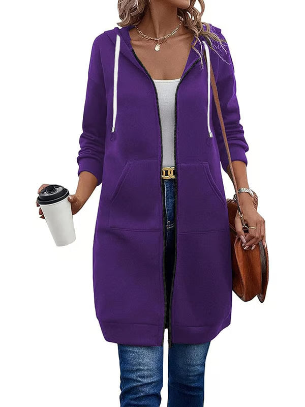 Casual Zip Up Hoodies ~ The soft, knee-length layer made for everyday wear.