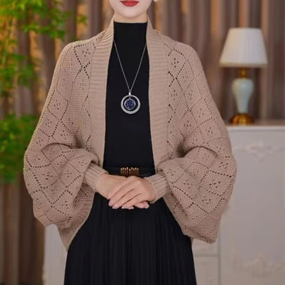 Hollow Out Knitted Shawl Coat ~ Own every sidewalk like it’s Fashion Week.