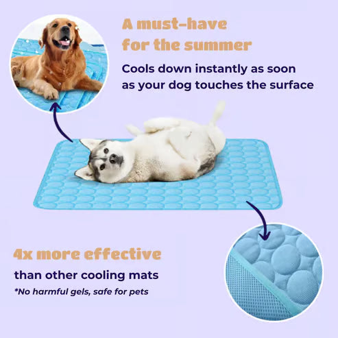 Dog Cooling Mat ~ Instant heat relief without freezing or plugging in