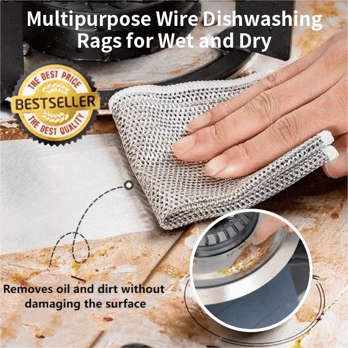 Miracle Wire Cleaning Cloth ~ Tough on Grime, Gentle on Surfaces