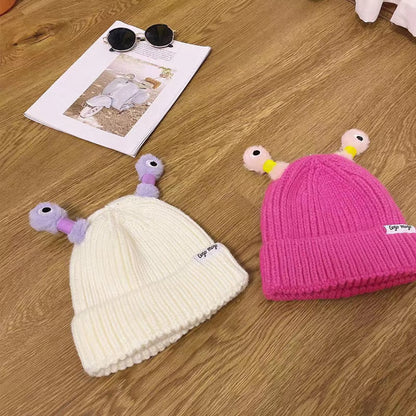 Glowing Little Monster Knit Hat ~ Light up every winter night with warmth and fun.