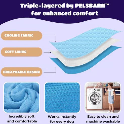 Dog Cooling Mat ~ Instant heat relief without freezing or plugging in