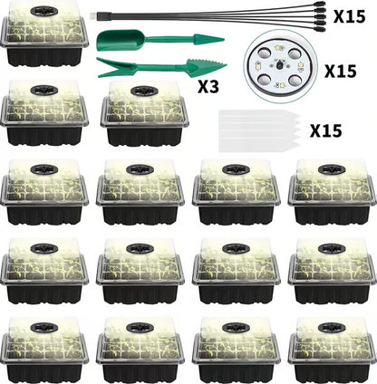Adjustable Humidity Seed Starter Trays ~ Grow herbs and veggies with ease.