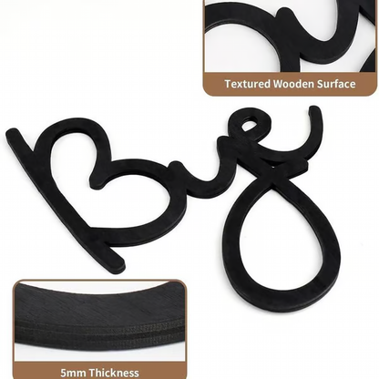 'Love You Bye' Wall Sign ~ A daily reminder of love for any space.