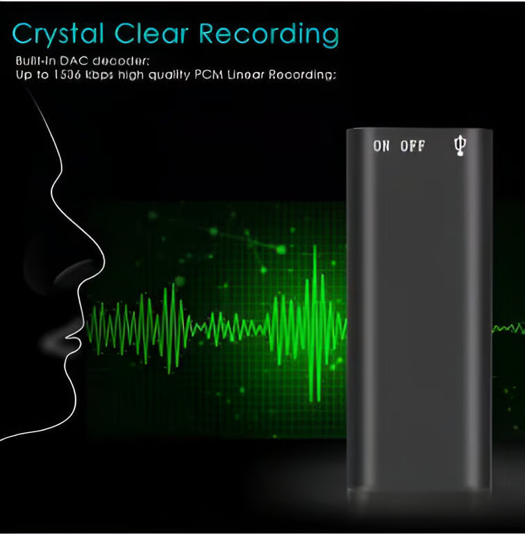 Discreet Voice Recorder ~ Capture clear audio anytime, anywhere-