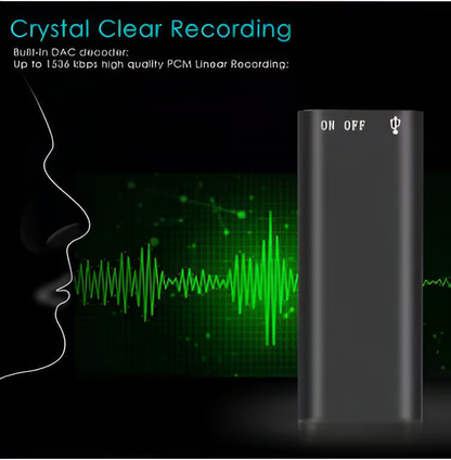 Discreet Voice Recorder ~ Capture clear audio anytime, anywhere-