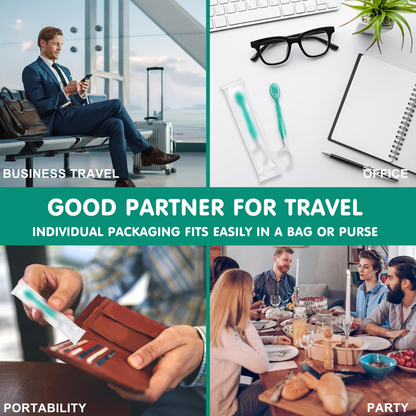 5-in-1 Oral Care Set (Pack of 26) ~ Includes Toothbrush, Paste, Floss, and More.