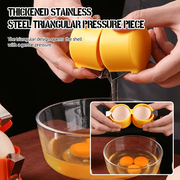 Efficient Egg Cracking Tool ~ Because You’ve Got Better Things to Do