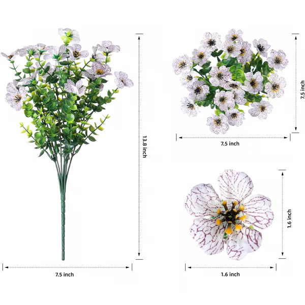 UV Resistant Lifelike Artificial Flowers ~ Brighten your garden with zero upkeep