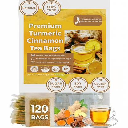 Turmeric Ginger Cinnamon Tea ~ Support digestion, calm inflammation, and relax naturally