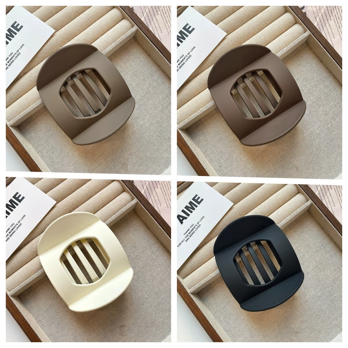Solid Color Hair Clip ~ Lock in style without breakage or bulk.