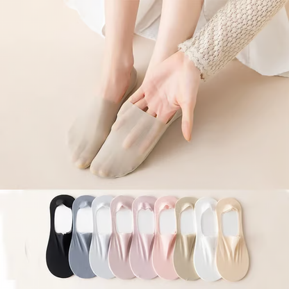 Invisible Breathable Socks ~ Stay-cool comfort that never slips.
