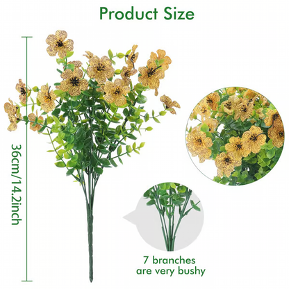 UV Resistant Lifelike Artificial Flowers ~ Brighten your garden with zero upkeep