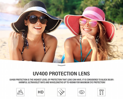 Cat Eye Polarized Sunglasses ~ Statement style with serious sun defense.