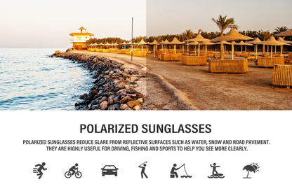 Cat Eye Polarized Sunglasses ~ Statement style with serious sun defense.