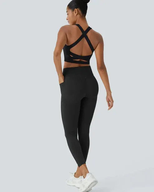 High Waisted Tummy Control Training Leggings ~ Leggings That Hide the Pooch