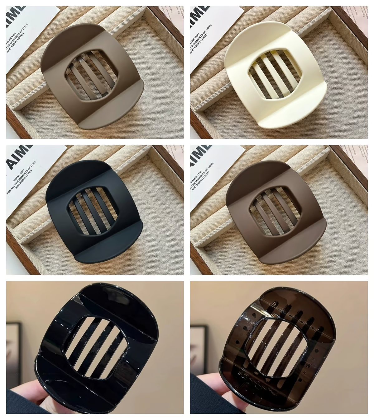 Solid Color Hair Clip ~ Lock in style without breakage or bulk.