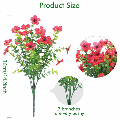 UV Resistant Lifelike Artificial Flowers ~ Brighten your garden with zero upkeep