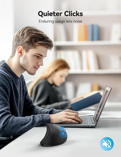 Ergonomical Vertical Mouse ~ Natural grip for all-day comfort and control