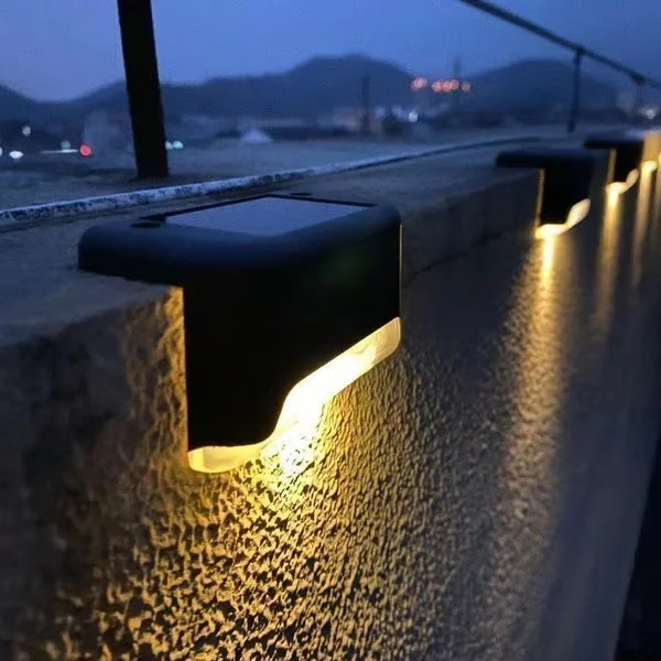 Solar Step Lights (4pcs) ~ Light up your stairs and walkways with zero effort.