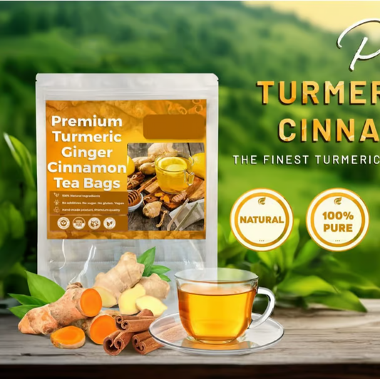 Turmeric Ginger Cinnamon Tea ~ Support digestion, calm inflammation, and relax naturally