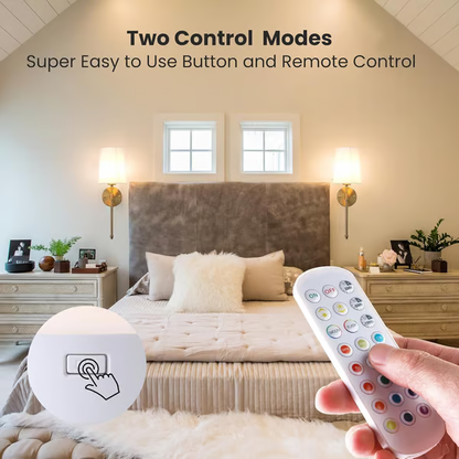 Rechargeable Light Bulbs with Remote Control ~ Wireless lighting with 15 mood options