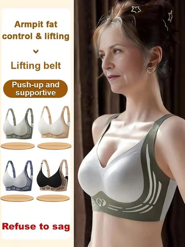 Super Gather Bra ~ Wire-free lift and shaping for all-day comfort