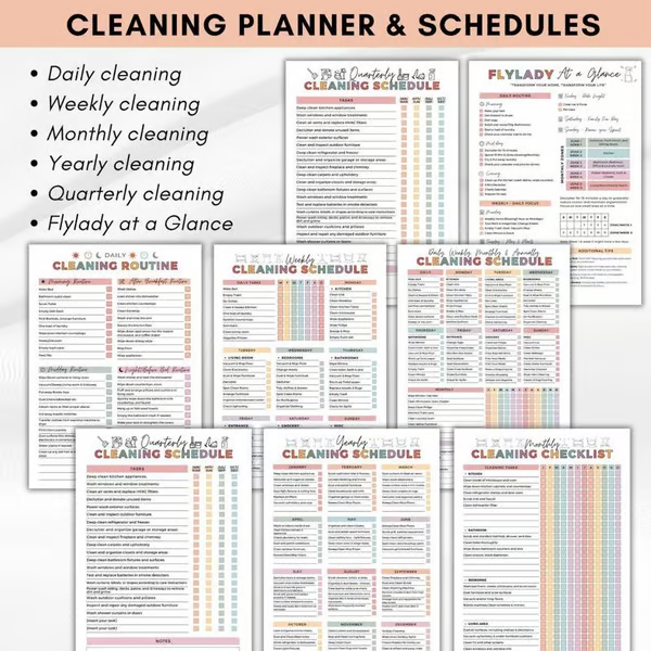 Cleaning & Organizing Toolkit ~ ADHD-focused system to simplify cleaning
